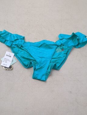 Nicolita Turquoise Ruffle Bikini Bottoms